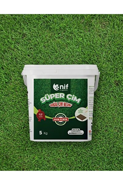 Nif Organik Süper Çim Gübresi - Doğal Çim Besini / 5 Kg
