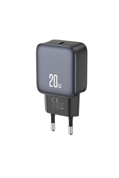 XO Design L153 Network Charger, 20W, 3A, 1 x USB-C, Black