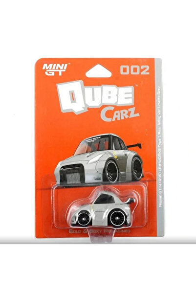 mini gt 1/64 Qube Carz Series Nissan Gt-R (R35) lb Works Type 1, Rear Wing Ve...
