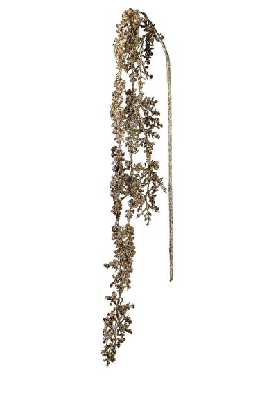 Home Yılbaşı Süsü Parlak Yaprak Sarkıt Şampanya 110 cm