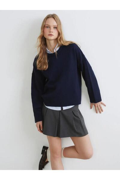 LC Waikiki Pulover tricot pentru femei cu gât rotund (W5)