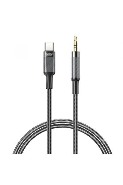 XO Design Cablu audio USB-C - 3.5mm NB-R279B, 1m, Negru