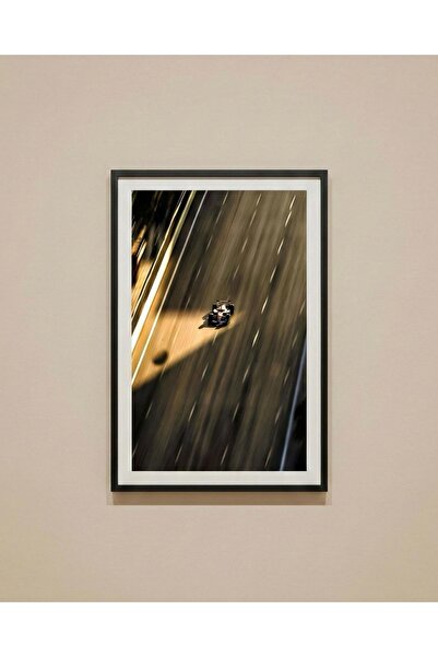 Store Formula 1 Yarış Arabası Hız Efektli Poster - F1 Temalı Çerçevesiz Duvar...