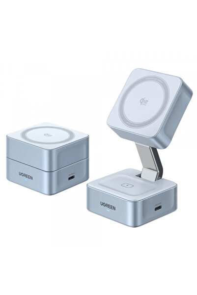 Ugreen Wireless Charger W752 2in1, 35W, 1.67A, 1 x USB-C, Blue