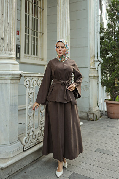 By Pommes Life Women's Tie-Up Blouse Skirt Set