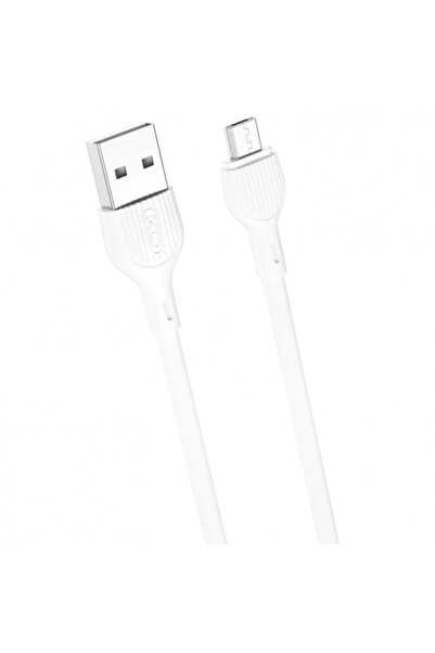 XO Design Cablu Date si Incarcare USB-A - microUSB NB200, 10W, 1m, Alb