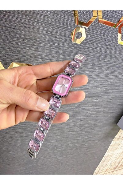 LOOQ Stone Women's Wristwatch (Silver Color Case)