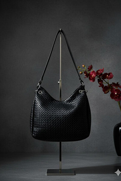 Gebiç Women's Bag Knitted Pattern Handbag and Shoulder Bag