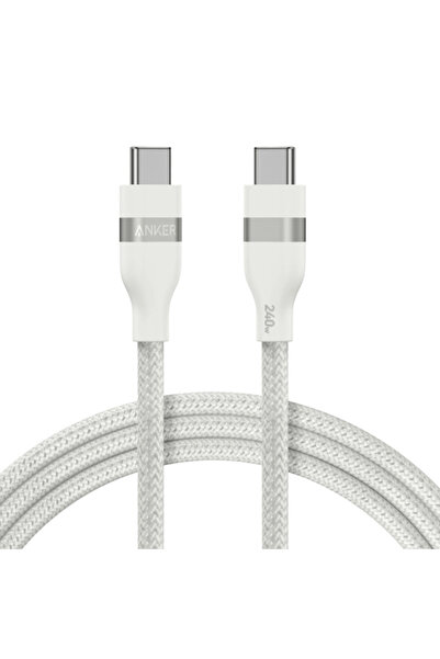 Anker Cablu Date si Incarcare USB-C - USB-C Anker, 240W, 1.8m, Alb A82E2H22
