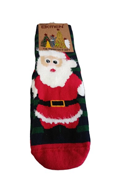 Bulut Anne ve Çocuk Socks Christmas Stocking Santa Claus Elk Pattern Children...