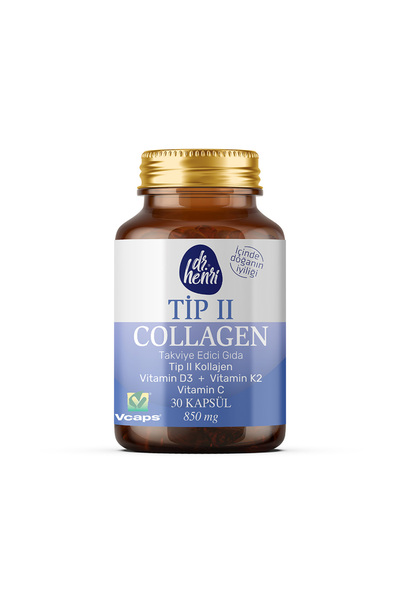 Dr.Henri Tip 2 Kollajen, C Vitamini, D3 & K2 30 Kapsül