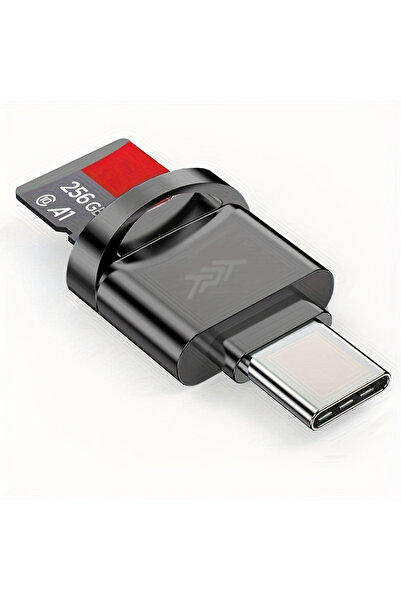 TPT USB-C / Micro SD ve TF Kart Okuyucu | Tak & Çalıştır Yüksek Hızlı OTG Ada...