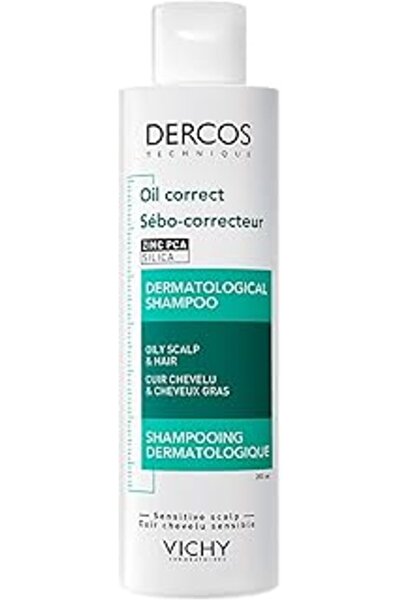 SanalAMCA Store Dercos Oil Correct Aşırı Yağlanma Karşıtı Şampuan 200 Ml