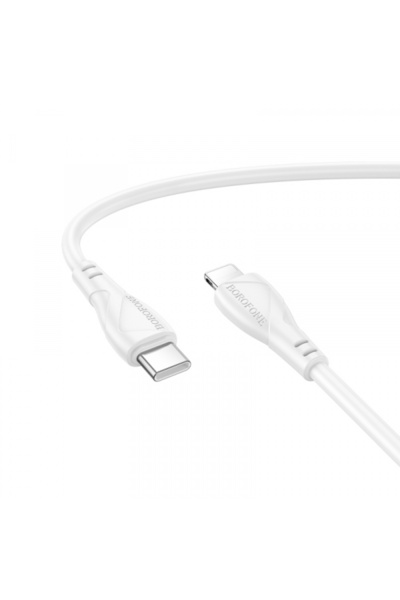Borofone Cablu Date si Incarcare USB-C - USB-C BX121 Energy, 60W, 1m, Alb
