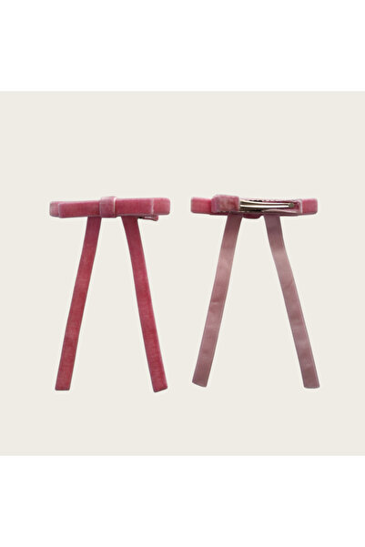 CaramelPeel Women's Children's Light Pink Bow Buckle - Pack of 2 School Buckles