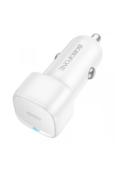 Borofone BZ34A Cloud Car Charger, 20W, 3A, 1 x USB-C, White