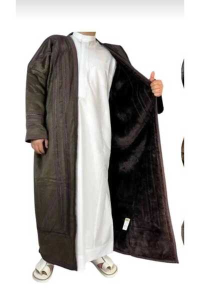LaFont Men's velvet fur coat with a fur lining to protect you from the cold, exuding sophistication. Made in Syria.