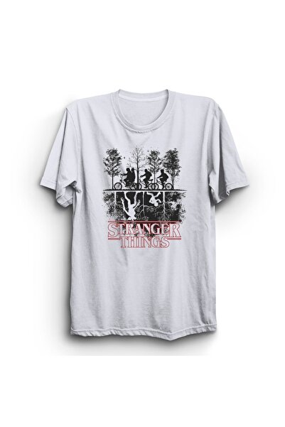 The Fame Tricou Stranger Things, Up and Down, Seria cu imprimeu , bumbac 100%