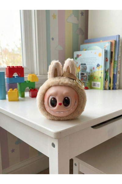 Probag Μπρελόκ με αυτιά κουνελιού σε στυλ Labubu, χαριτωμένο στολίδι για τσάν...