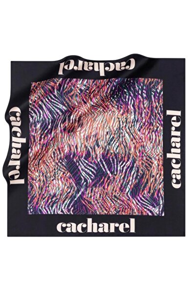 Cacharel Eșarfă de mătase Twill - 8628313-921 Albastru închis Violet