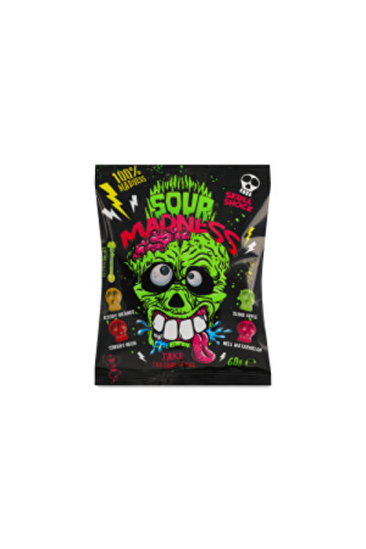 Sour Madness Extreme Dark Candy - 60 grams