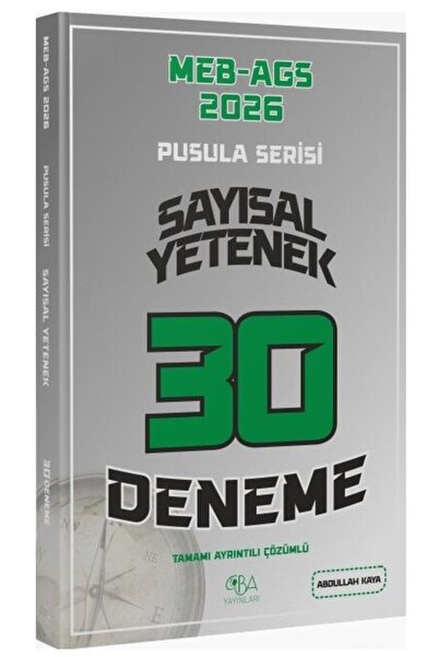 CBA Akademi CBA Yayınları 2026 MEB-AGS Sayısal Yetenek 30 Deneme Çözümlü Pusu...