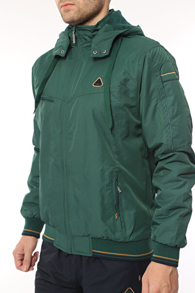 SOCCER Fleece Twill Fabric Inside Hooded Large Size Men's Tracksuit Set 4330