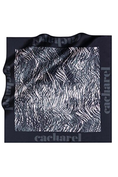Cacharel Eșarfă de mătase Twill - 8628313-922 Bleumarin Alb