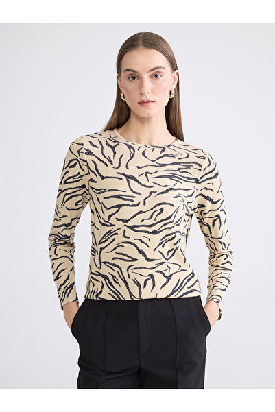 LC Waikiki Μπλούζα με σχέδιο με λαιμόκοψη Peak New Season