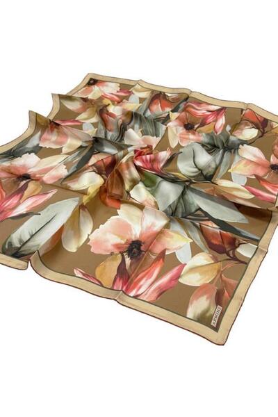 Armine Шовковий шарф 2025 Зима - 9205-80 Кавовий твіл