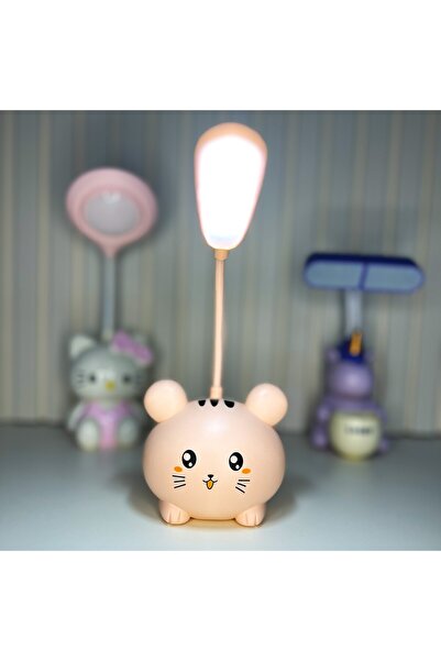 Taşmeran Sevimli Kedi Şarjlı Masa Lambası Tky0437