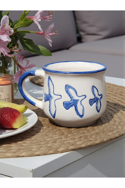 AyBİEN Mavi Martı – Deniz Esintili, Rustik,Deniz Severlere Özel El Yapımı Ser...