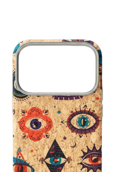 PiyasaSepeti iPhone 17 Pro Natural Mushroom Textured Magsafe Case Mystic Eye