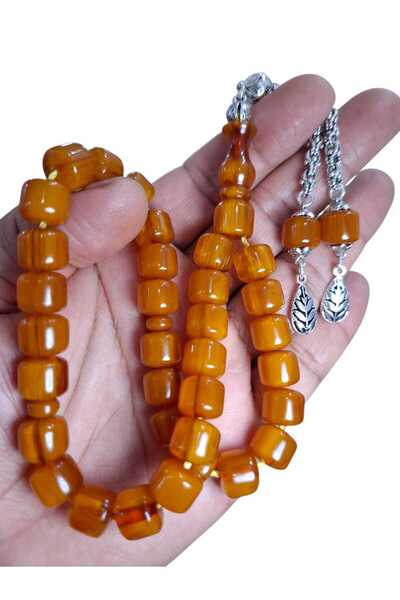 Cekke Tesbih 10*11 mm Original Daily Use Prayer Beads with Crimped Amber Kiln Treatment