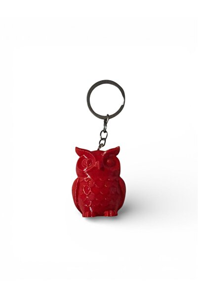 NORELİA Colorful Keychain with 3D Owl Figure |   Decorative, Luck and Wisdom Themed Key & Bag Accessory