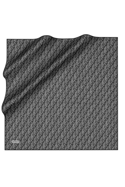 Cacharel Шовковий шарф Twill - 9005313-972 Чорно-сірий