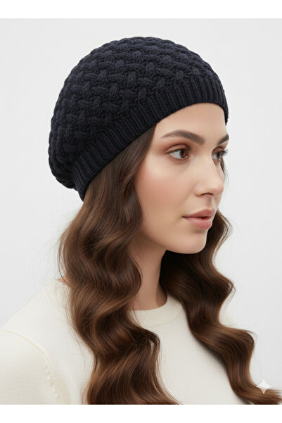 STELLA VESTİNO Thick Knitted Double Layer Luxury Painter Beret |   Bohemian S...