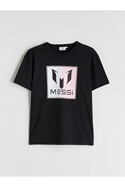 LC Waikiki تي شيرت فيزيون نيو سيزون بياكلر كارنر بطبعة ميسي للأولاد