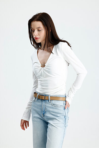 missaze Göğüs Dekolteli Şık Bluz