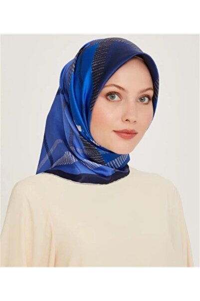 Armine Шовковий шарф 2025 Зима - 9206-84 Морський твіл