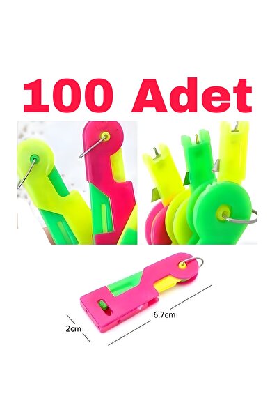 efmues İğneye iplik takma aparatı 100 Adet pratik iplik takma aparatı