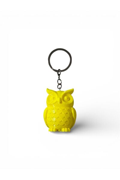 NORELİA Colorful Keychain with 3D Owl Figure |   Decorative, Luck and Wisdom Themed Key & Bag Accessory