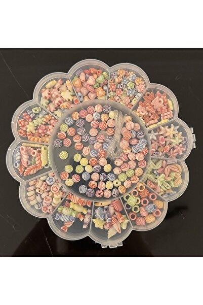 Yumuşakkeçe Σετ κατασκευής κοσμημάτων με χάντρες σε κουτί λουλουδιών – Παστέλ...