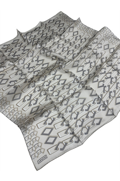 Armine Eșarfă de mătase 2024 Vară - 9172-86 Bej deschis Sura