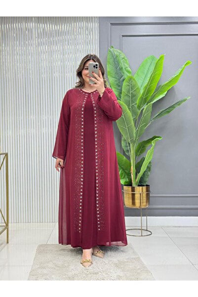 Modam Bella Rochie dintr-o singură piesă cu detalii din piatră perlată, mărim...