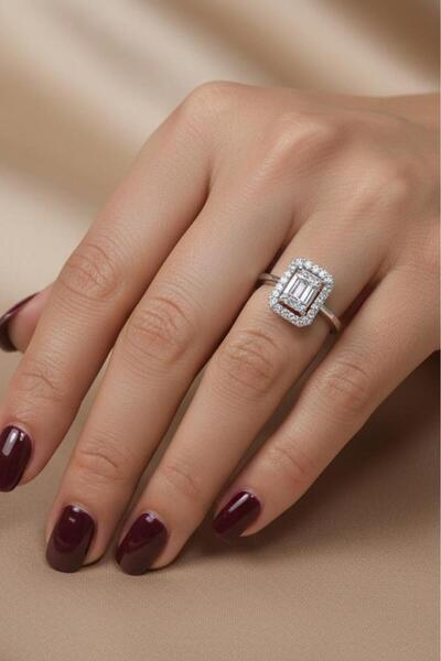 Valmont Accessories Baget Zirkon Taşlı Ayarlanabilir Kadın Yüzük