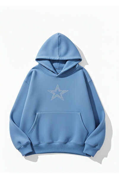 Mayer Butik Star Stroke Stone Printed Unisex Sweatshirt