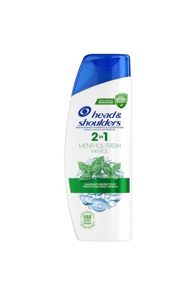 Head & Shoulders Șampon mentolat Head&Shoulders 2 în 1, 330 ml