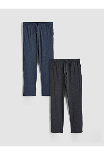 LC Waikiki Navy Blue Standard Fit Men's Pajama Bottoms 2-Pack