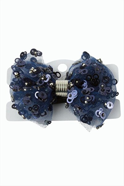 Bijuteri Net مشبك مطاطي من الدانتيل المزين بالترتر قطعة واحدة